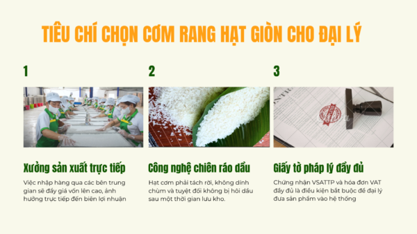 Cơm rang hạt giòn mua ở đâu giá sỉ tận xưởng, chất lượng ổn định?