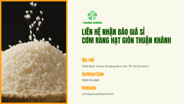 Cơm rang hạt giòn tẩm vị Thuận Khánh – Dòng hạt rời dễ bán, xoay vốn nhanh 3 Cơm rang hạt giòn tẩm vị Thuận Khánh – Dòng hạt rời dễ bán, xoay vốn nhanh