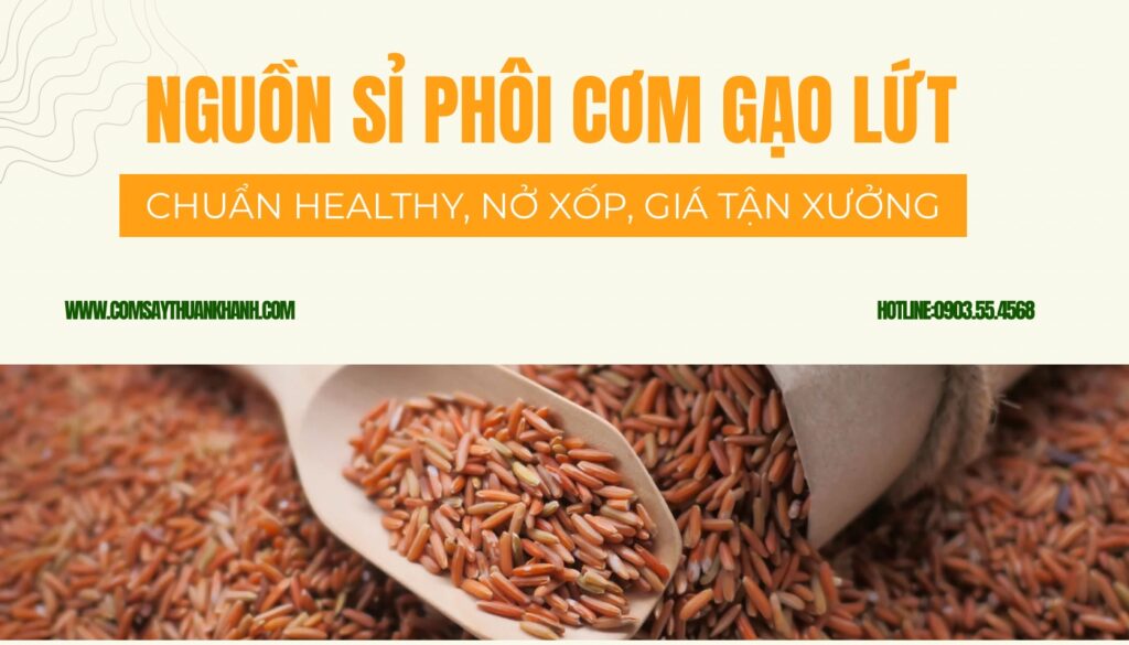 Nguồn sỉ phôi cơm gạo lứt chất lượng cao | Chuẩn healthy cho đại lý ăn vặt
