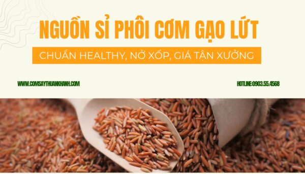 Nguồn sỉ phôi cơm gạo lứt chất lượng cao | Chuẩn healthy cho đại lý ăn vặt