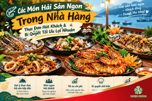 Các Món Hải Sản Ngon Trong Nhà Hàng: Thực Đơn Hút Khách & Bí Quyết Tối Ưu Lợi Nhuận