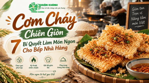 Cơm Cháy Chiên Giòn: 7 Bí Quyết Làm Món Ngon Cho Bếp Nhà Hàng