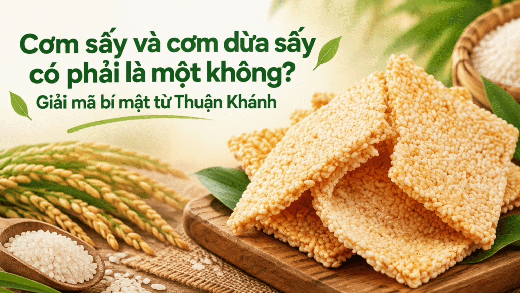 Cơm sấy và cơm dừa sấy có phải là một không? Giải mã bí mật từ Thuận Khánh