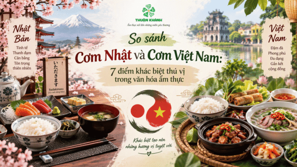 So sánh cơm Nhật và Việt Nam: 7 điểm khác biệt thú vị trong văn hóa ẩm thực