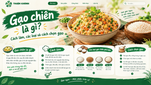 Gạo chiên là gì? Các loại gạo chiên giòn và cách làm phổ biến